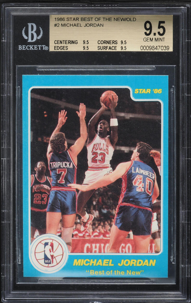 1986 Star Best Of The New Old Michael Jordan ROOKIE #2 BGS 9.5 GEM MINT