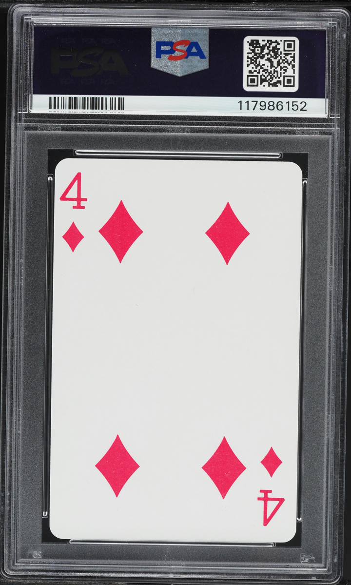 1973 U.S. Playing Cards Babe Ruth 4 OF DIAMONDS PSA 10 GEM MINT