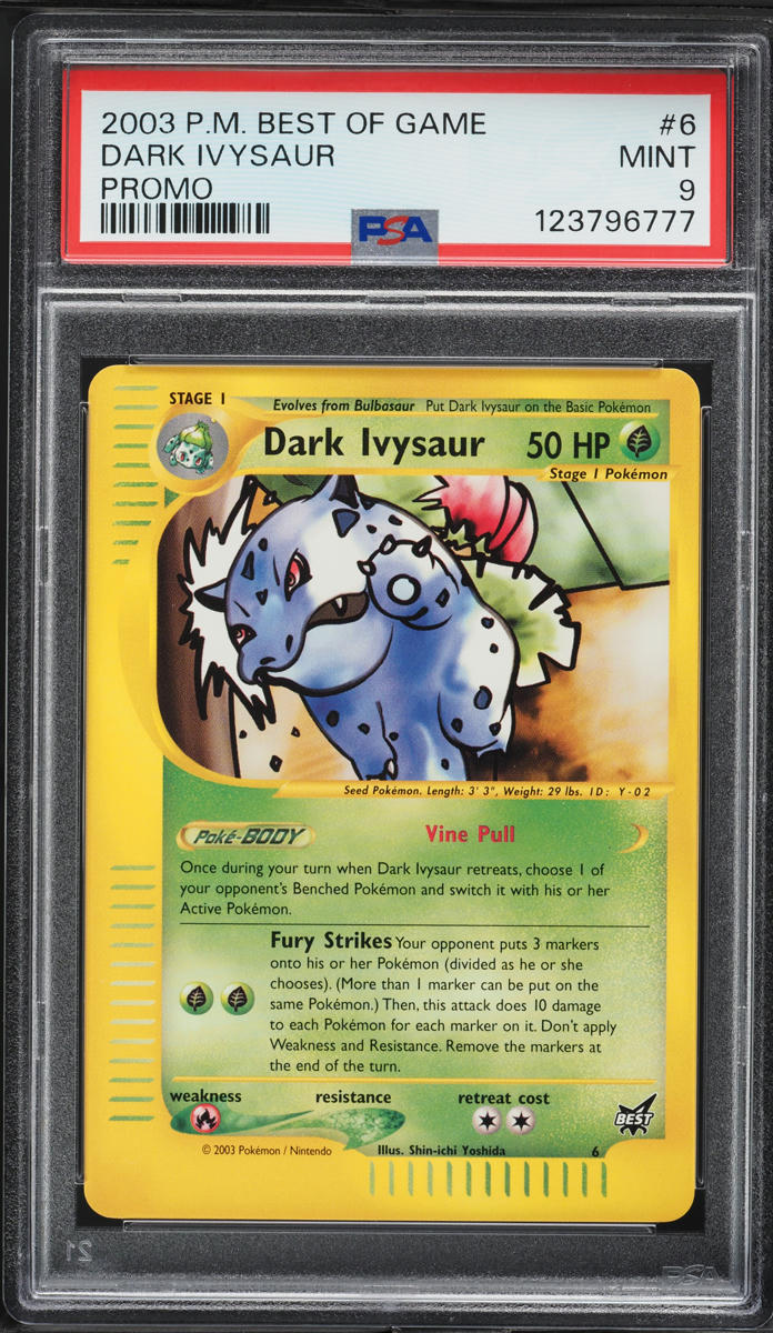 2003 Pokemon Best Of Game Promo Dark Ivysaur #6 PSA 9 MINT