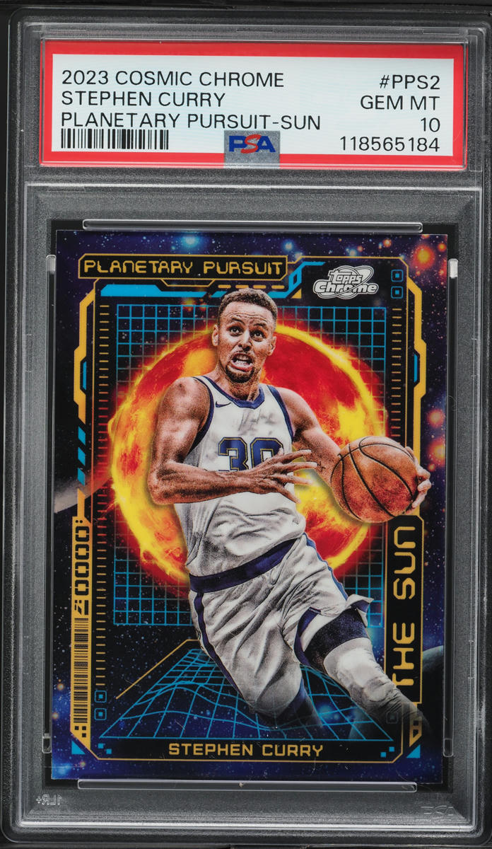 2023 Topps Chrome Cosmic Planetary Pursuit Sun Stephen Curry #PPS2