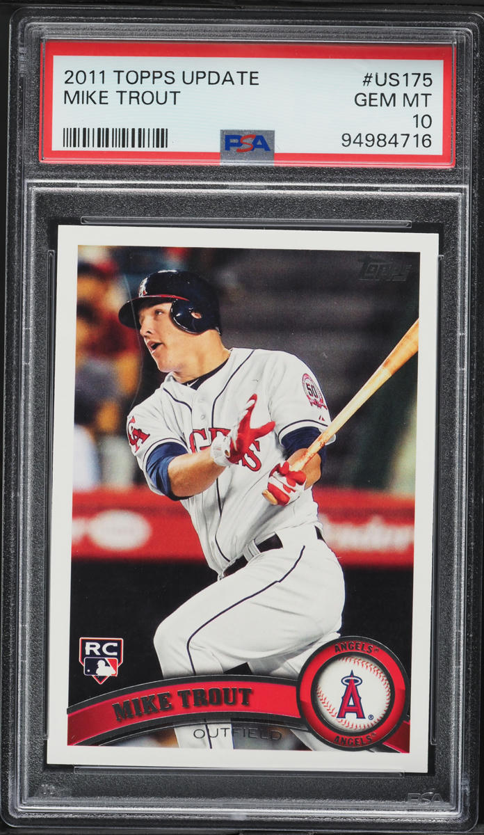 2011 Topps Update Mike Trout ROOKIE #US175 PSA 10 GEM MINT