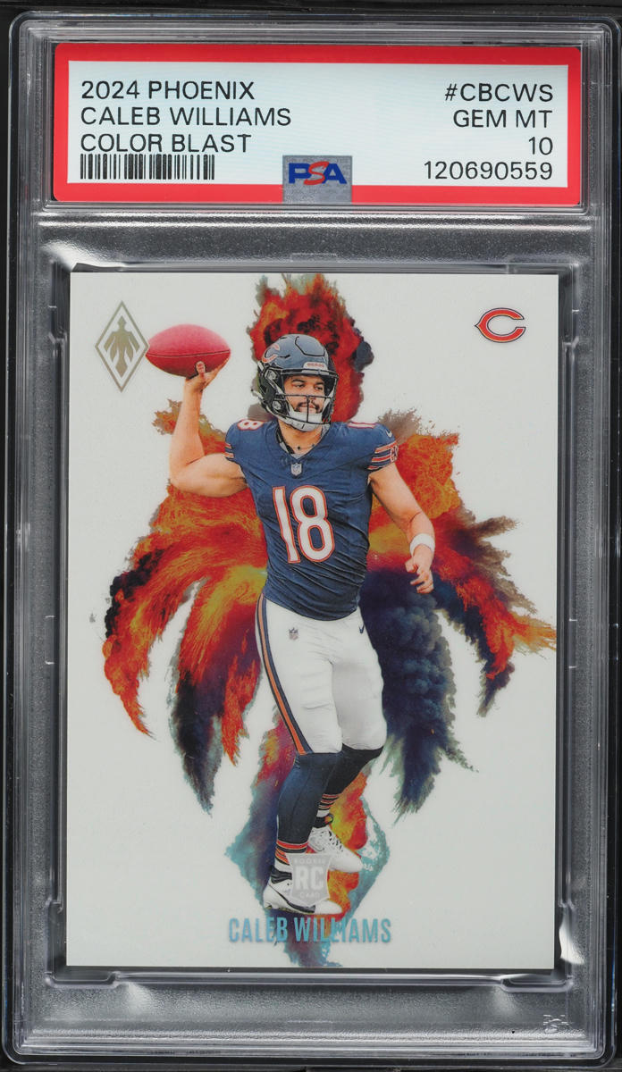 2024 Panini Phoenix Color Blast Caleb Williams ROOKIE #CB-CWS PSA 10 GEM MINT