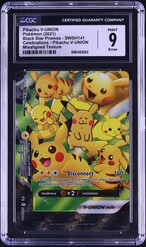 2021 Pokemon SWSH Promo Celebrations Error Pikachu V-UNION