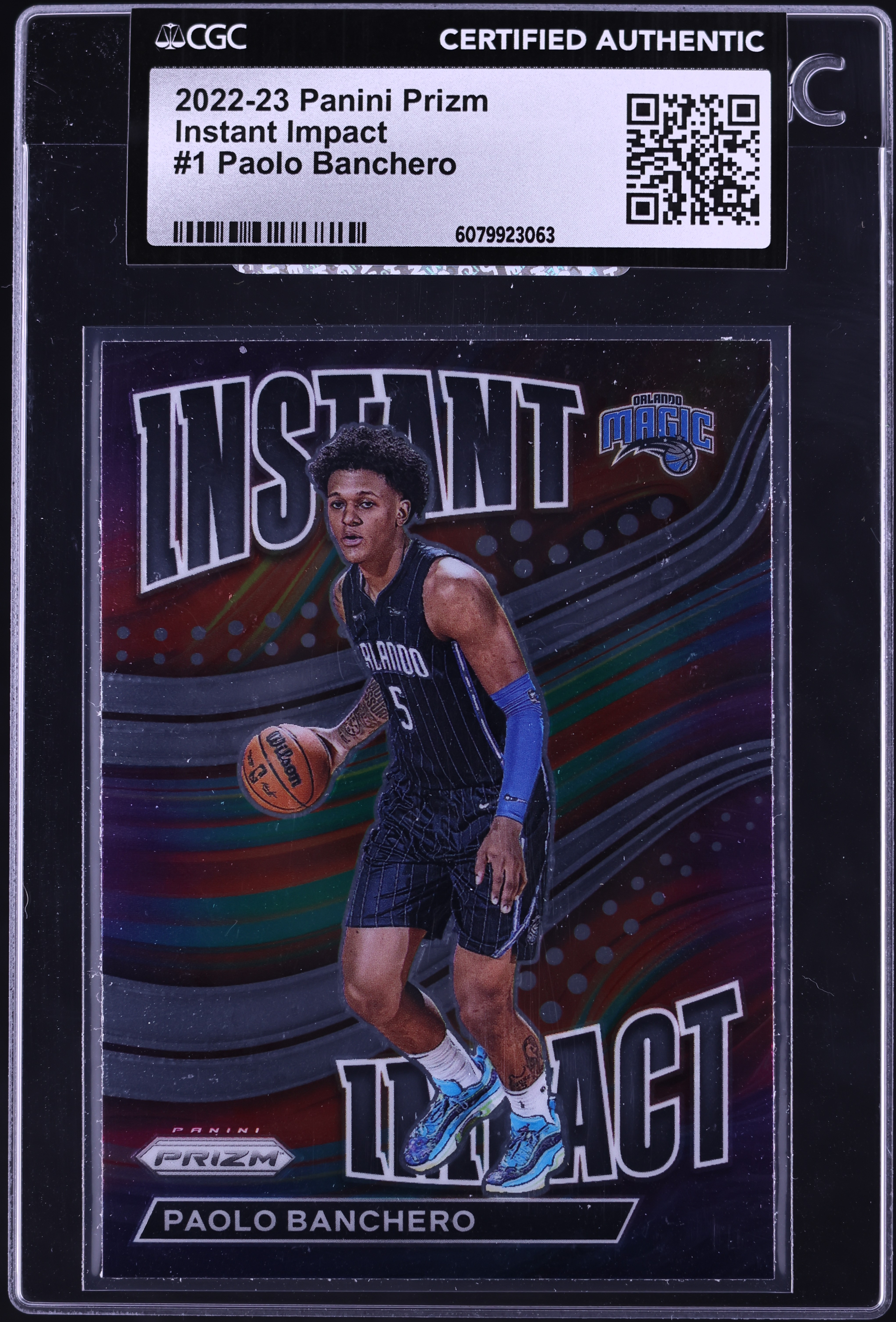 2022 Panini Prizm Instant Impact Paolo Banchero ROOKIE #1 CGC AUTH