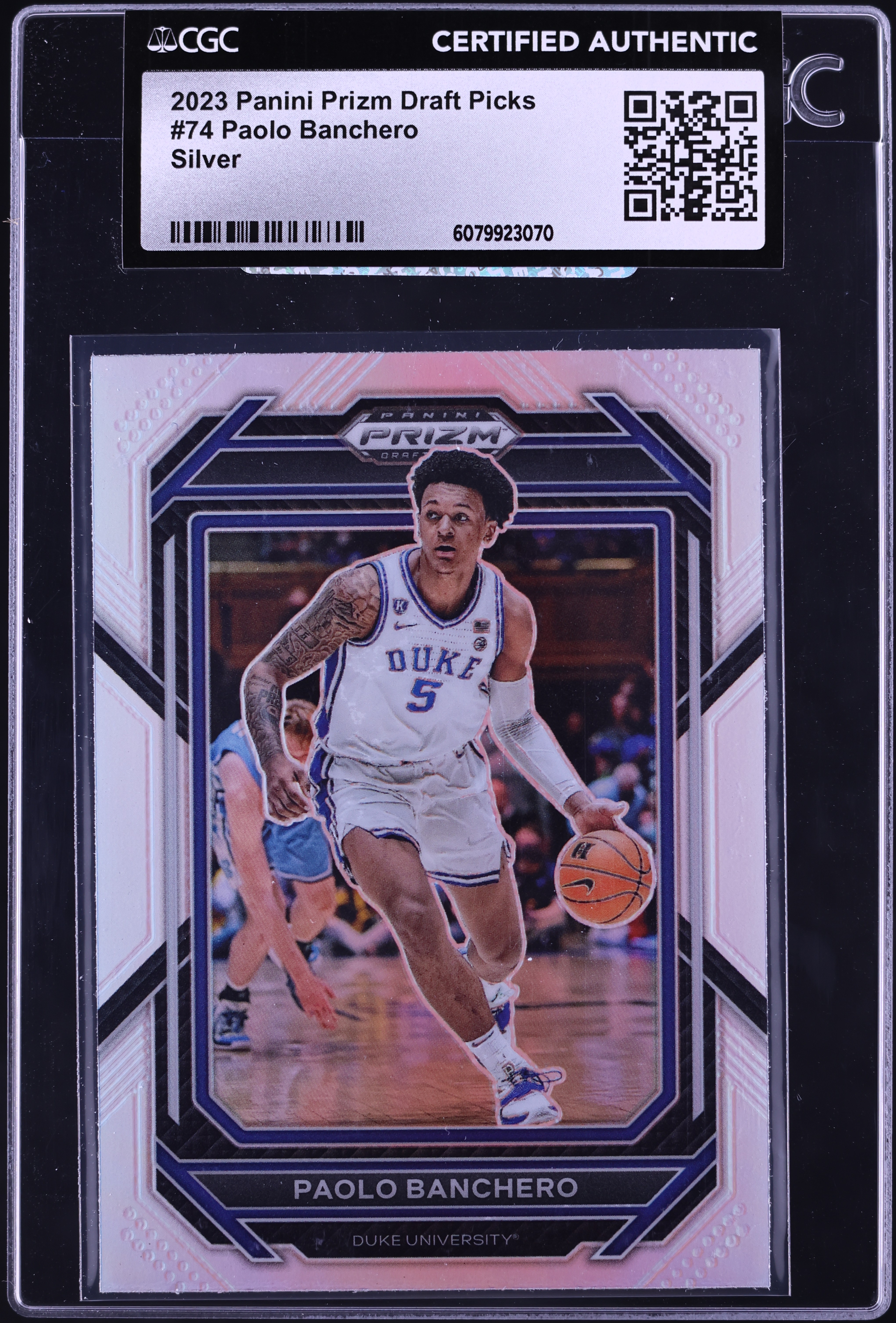 2023 Panini Prizm Draft Picks Silver Paolo Banchero #74 CGC AUTH