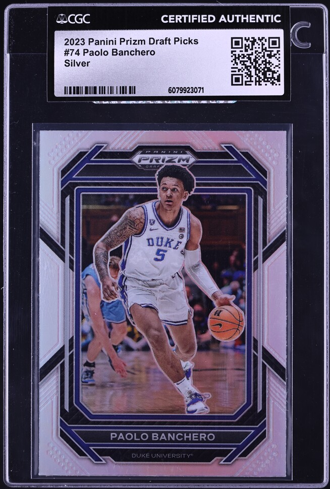 2023 Panini Prizm Draft Picks Silver Paolo Banchero #74 CGC AUTH