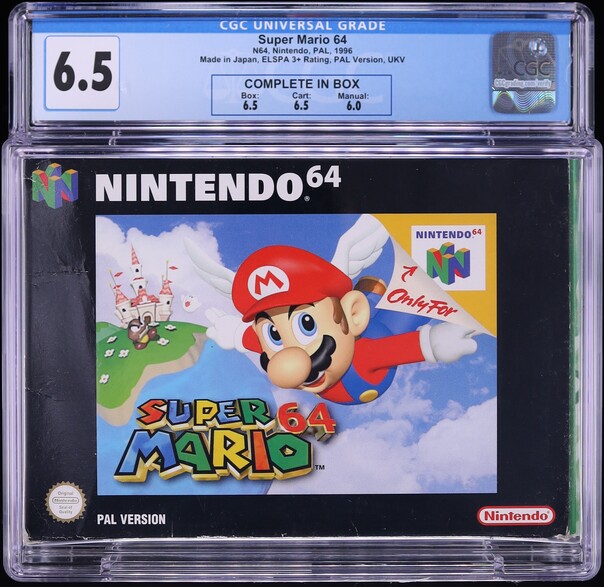 Super Mario 64 (Nintendo 64 N64) CGC 6.5 CIB