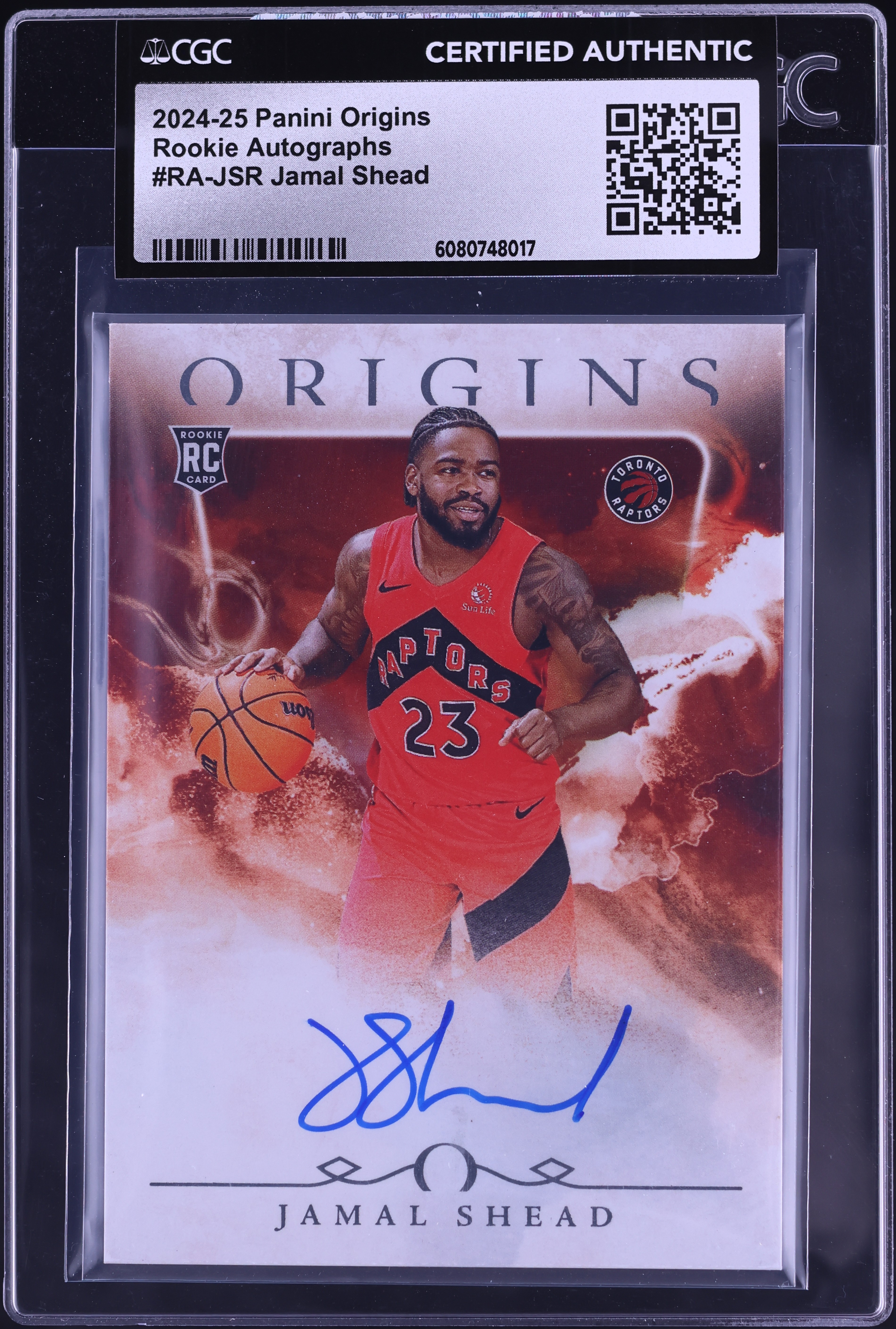 2024 Panini Origins Jamal Shead ROOKIE AUTO #RA-JSR CGC AUTH on