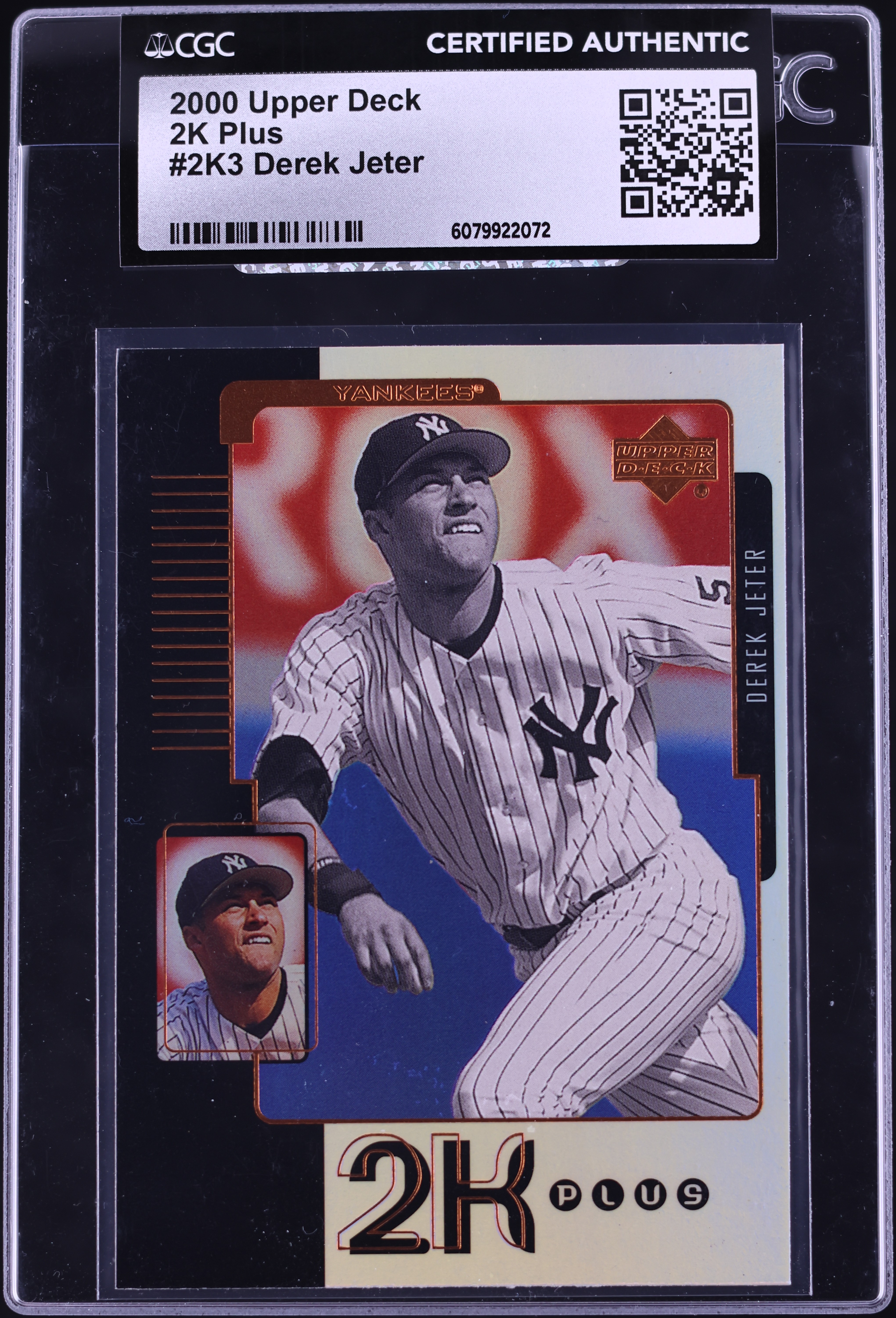 2000 Upper Deck 2K Plus Derek Jeter #2K3 CGC AUTH on Fanatics Collect