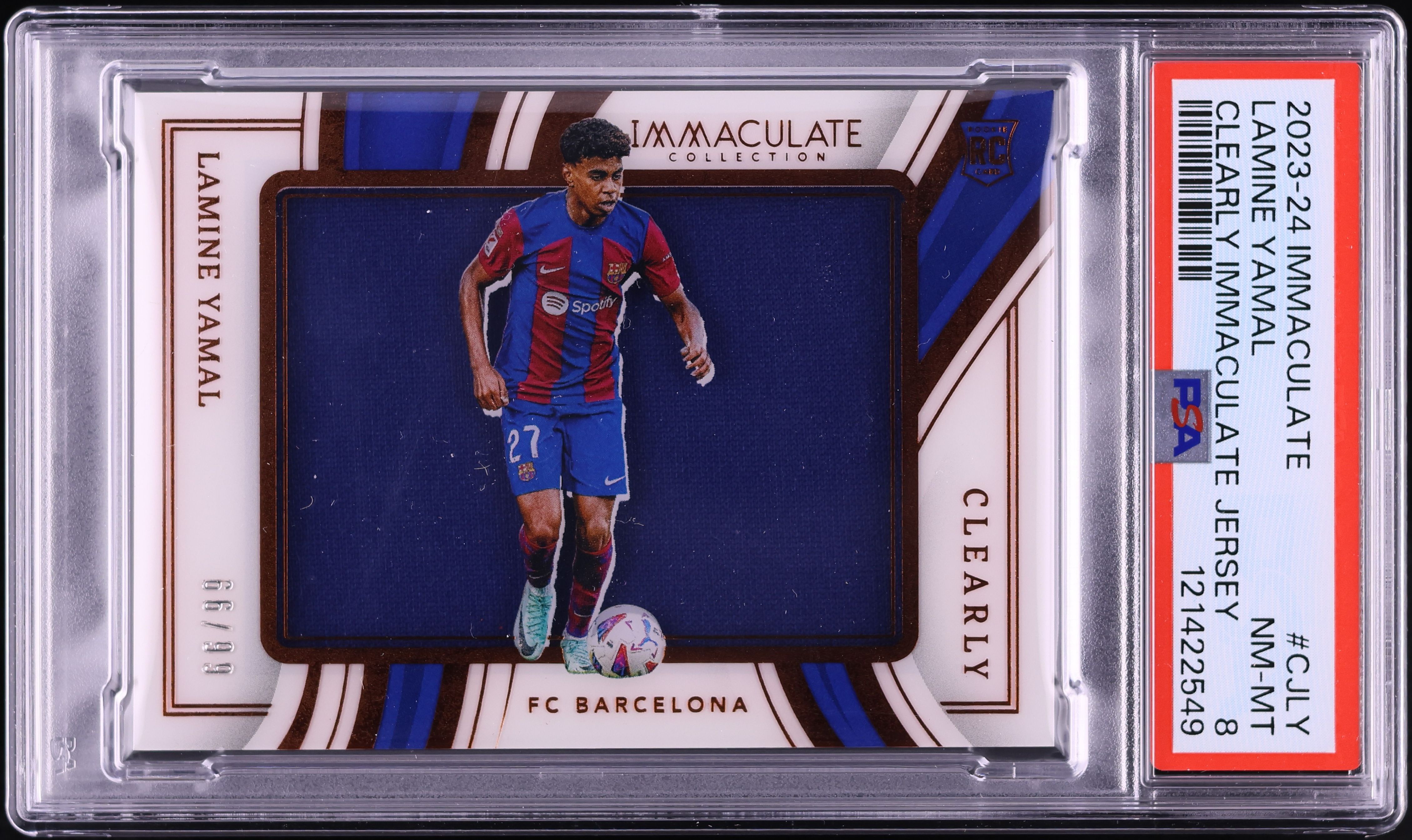 2023 Immaculate Collection Clearly Lamine Yamal ROOKIE PATCH /99 