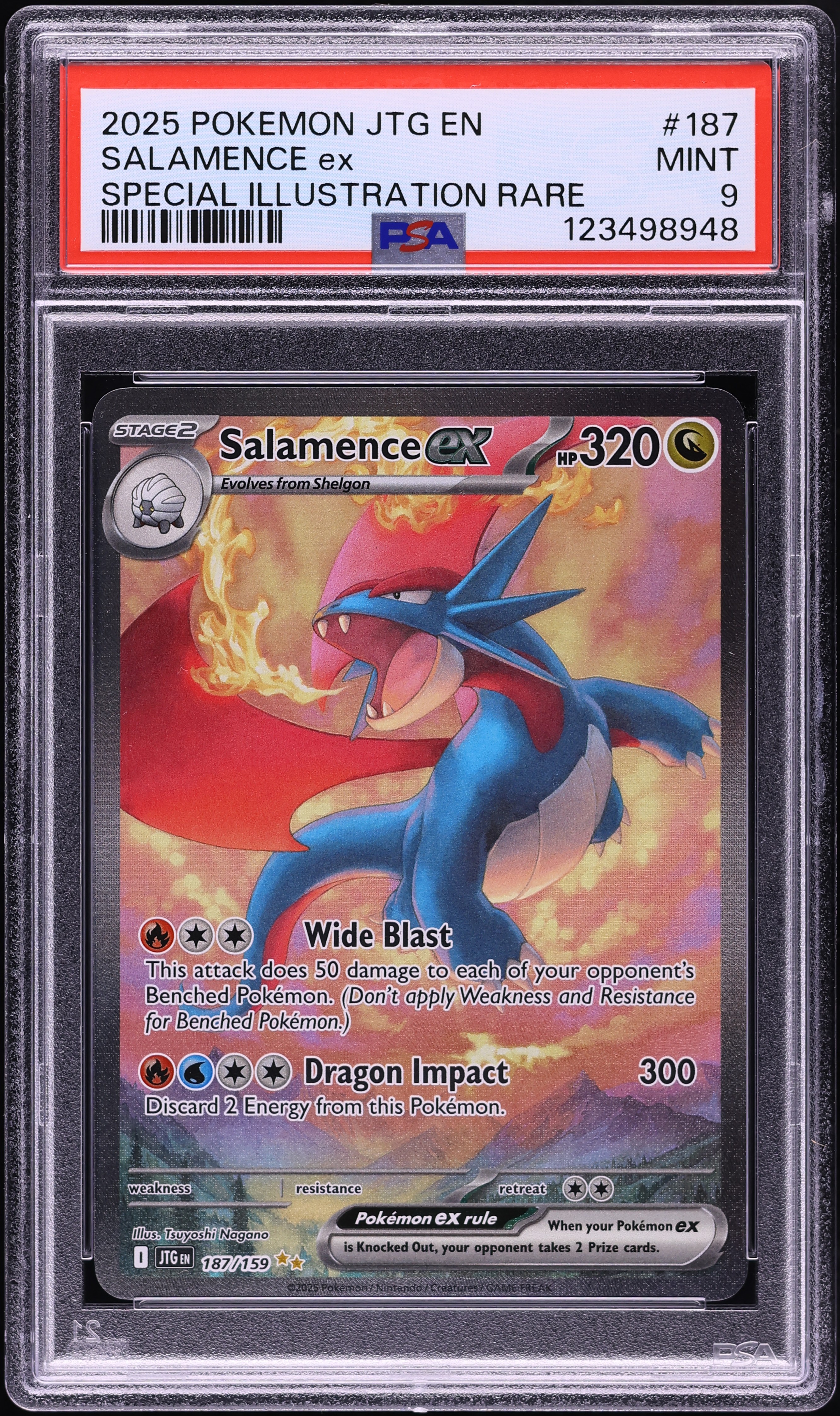 2025 Pokemon Scarlet & Violet Journey Together SIR Salamence ex