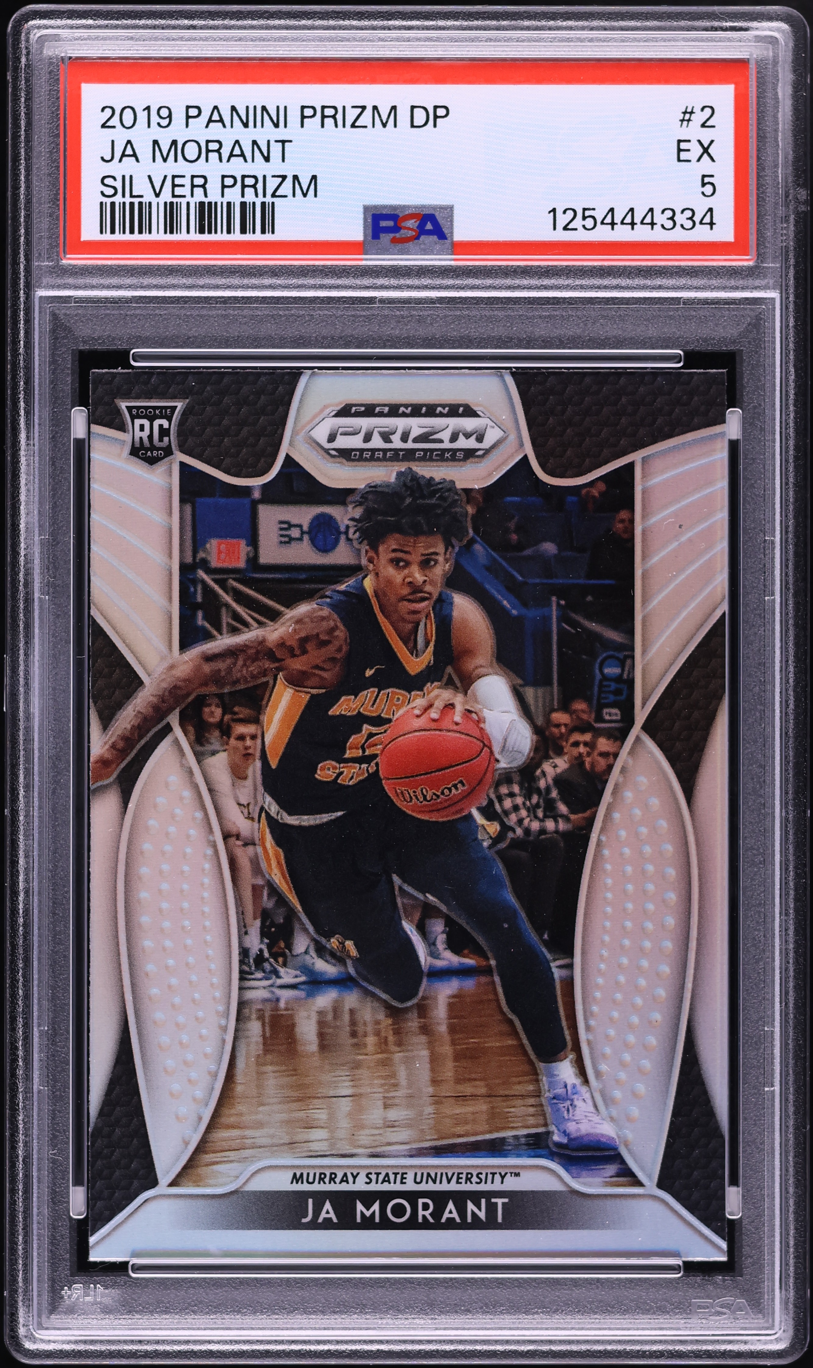 2019 Panini Prizm Draft Picks Silver Ja Morant ROOKIE #2 PSA 5 EX