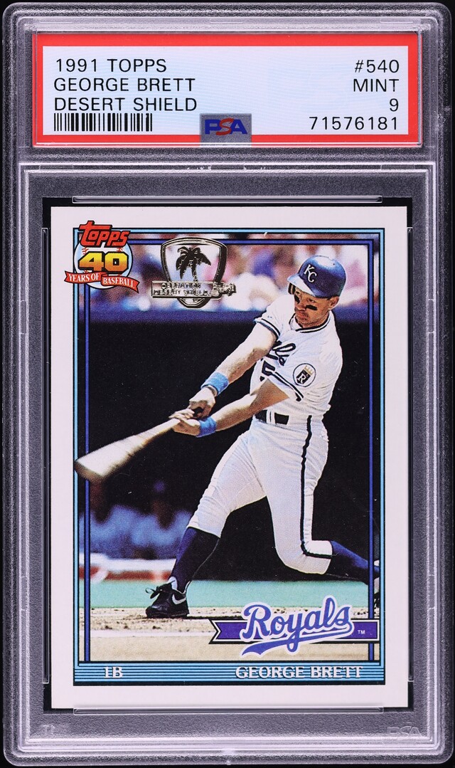 1991 Topps Desert Shield George Brett #540 PSA 9 MINT