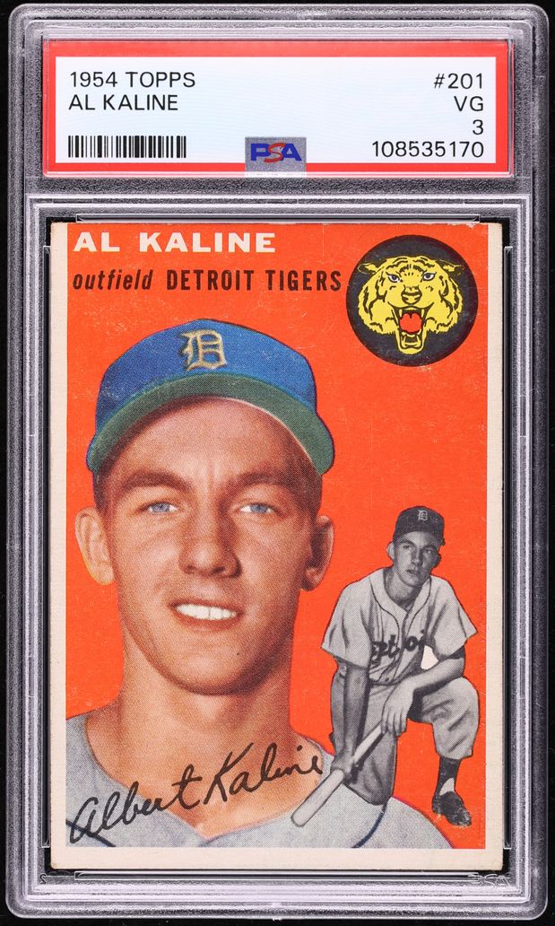 1954 Topps Al Kaline ROOKIE #201 PSA 3 VG