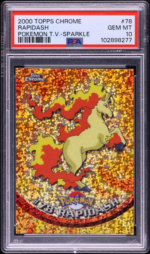 2000 Topps Chrome Pokemon Series 1 Sparkle Rapidash #78 PSA 10 GEM MINT on  Fanatics Collect