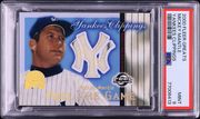 2000 Fleer Greats Yankees Clippings Mickey Mantle PATCH PSA 9 MINT