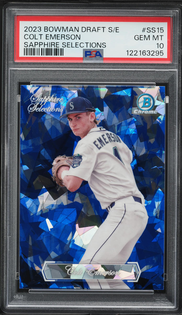 2023 Bowman Chrome Sapphire Selections Colt Emerson PROSPECT #SS15 PSA 10 GEM