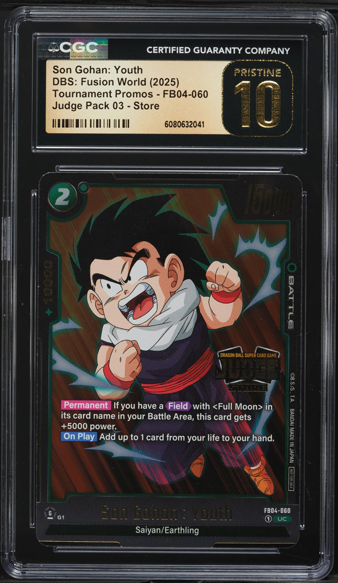 2025 Dragon Ball Super Fusion World Promo Judge Pack 03 Store Gohan: Youth  #FB04-060 CGC 10 on Fanatics Collect