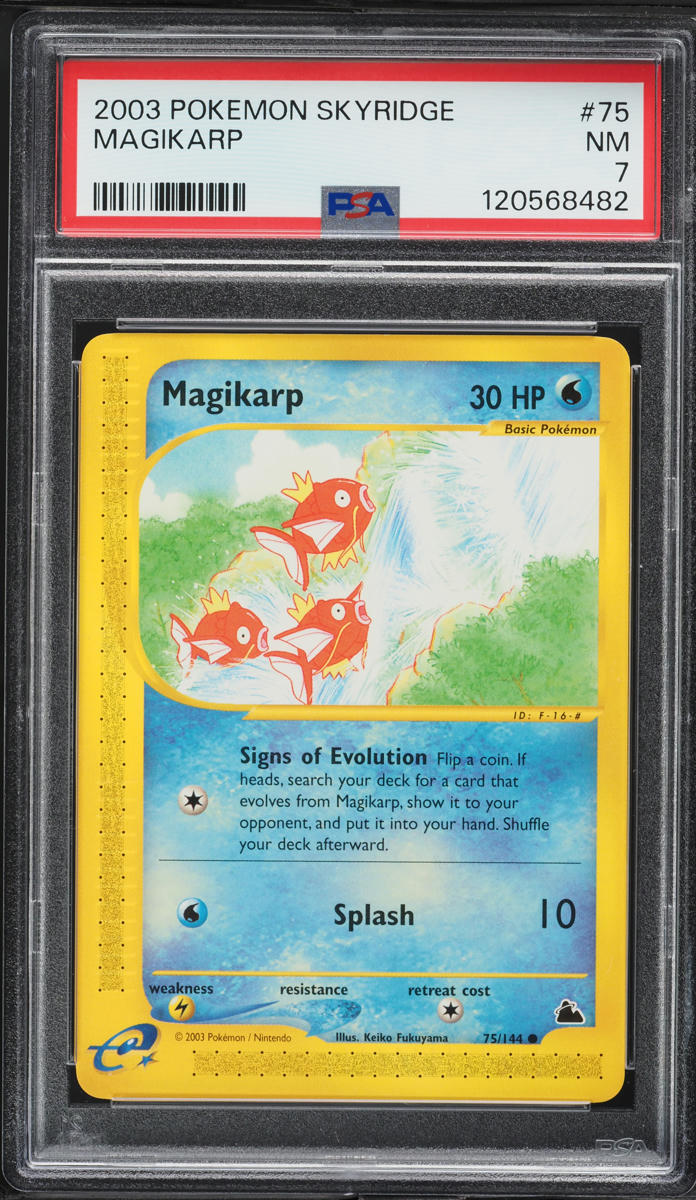2003 Pokemon Skyridge Magikarp #75 PSA 7 NRMT