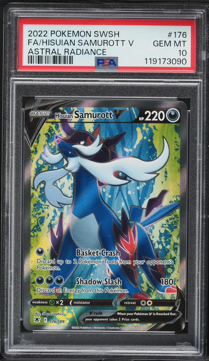 hisuian samurott pokemon card Amazon.com: Pokemon Cards: Divergent Power Hisuian Samurott V Tin : Toys &  Games