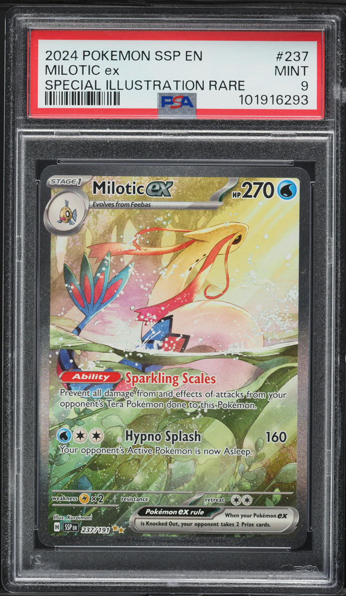 2024 Pokemon Scarlet & Violet Surging Sparks SIR Milotic ex #237 PSA 9 MINT