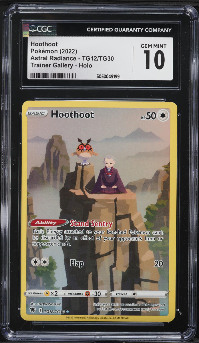 2022 Pokemon SWSH Astral Radiance Full Art Hoothoot #TG12 CGC 10 GEM MINT  on Fanatics Collect