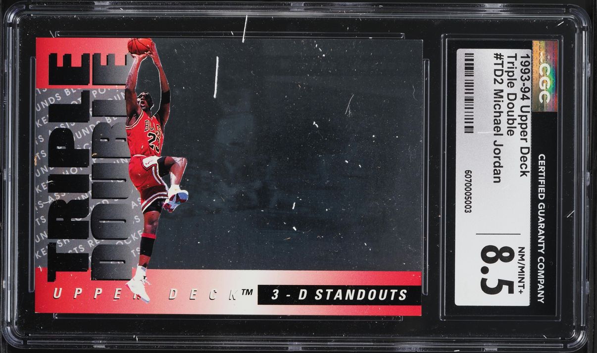 1993 Upper Deck Triple Double Michael Jordan #TD2 CGC 8.5 NM-MT+