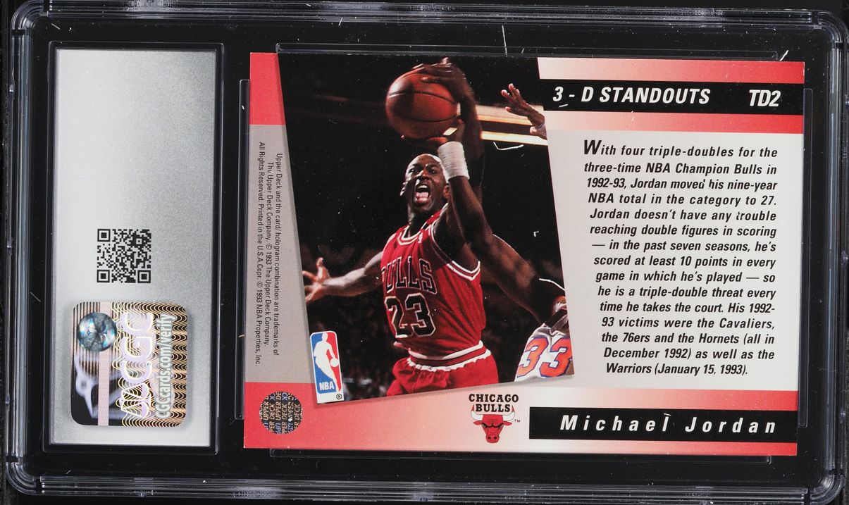 1993 Upper Deck Triple Double Michael Jordan #TD2 CGC 8.5 NM-MT+