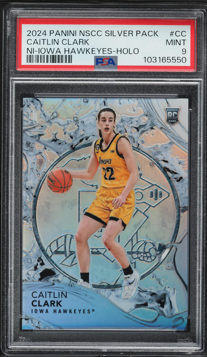 2024 Panini The National Silver Caitlin Clark ROOKIE /44 #CC PSA 9 MINT