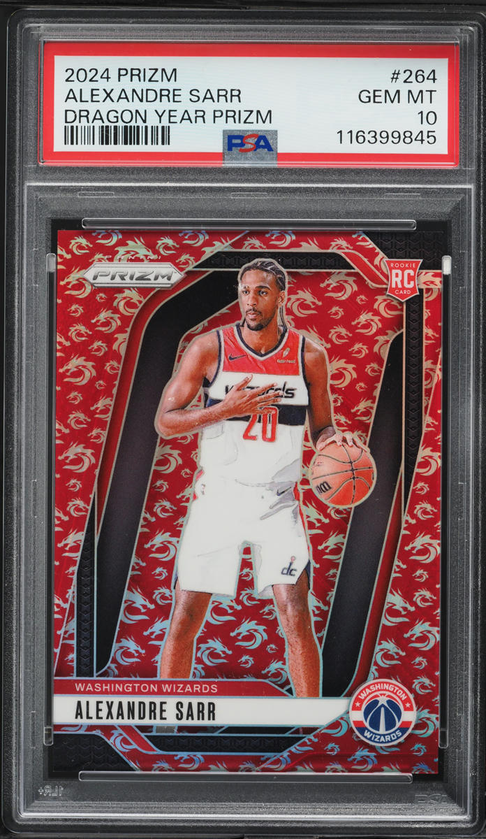 2024 Panini Prizm Dragon Year Alexandre Sarr ROOKIE /88 #264 PSA 10 GEM MINT