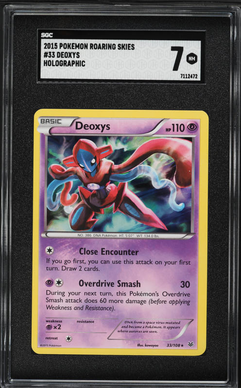 2015 Pokemon Xy Roaring Skies 33 Deoxys-Holo Roaring Skies | Ozzie Collectables