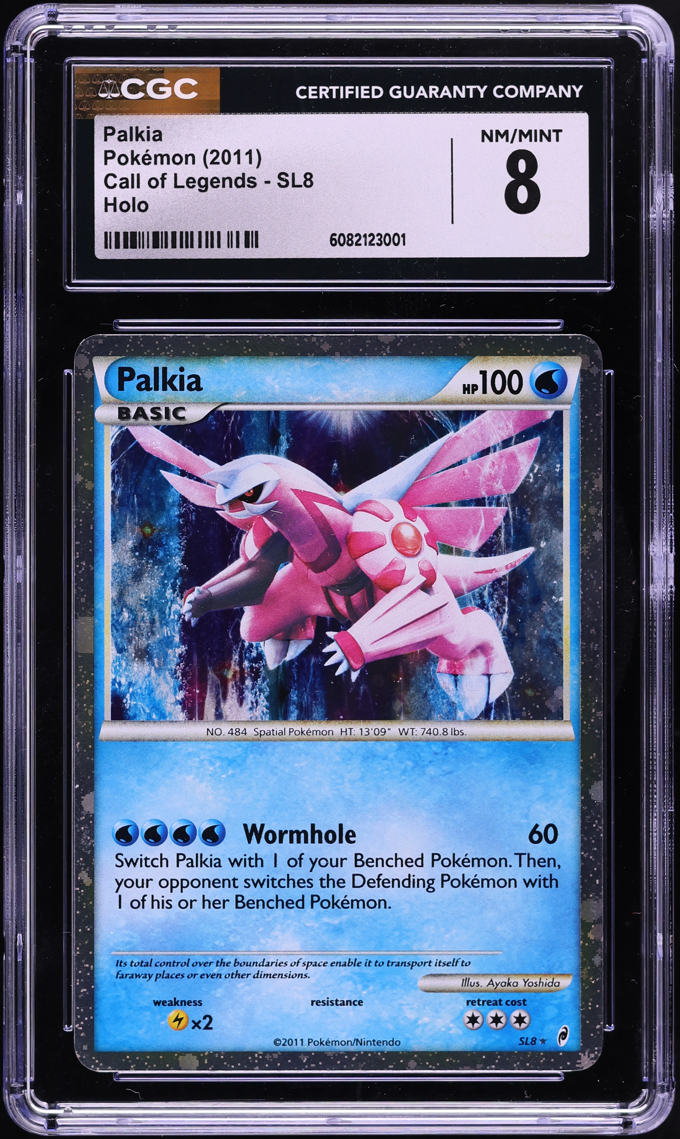 2011 Pokemon Call of Legends Holo Palkia #SL8 CGC 8 NM-MT on