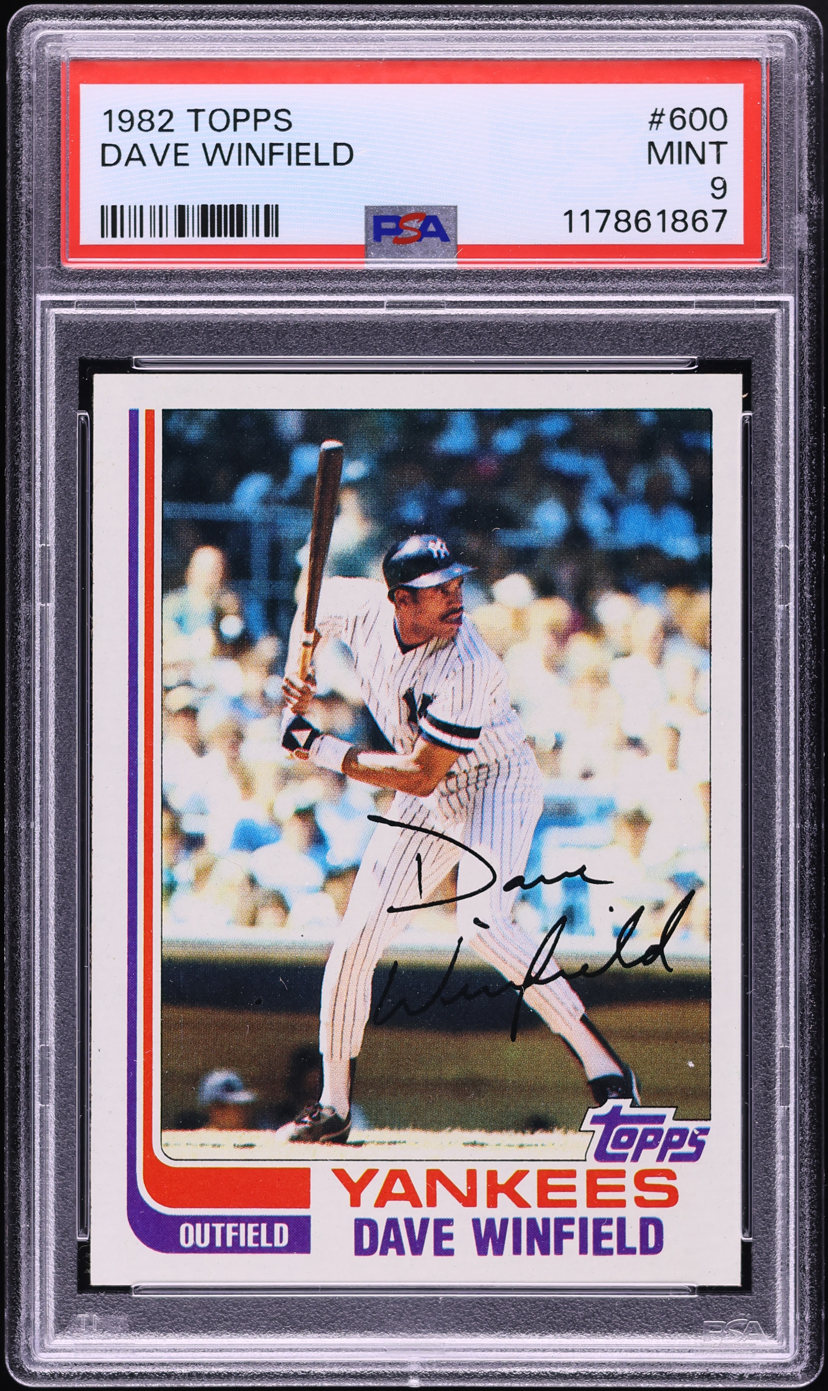1982 Topps Dave Winfield #600 PSA 9 MINT on Fanatics Collect
