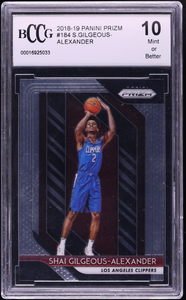 2018 Panini Prizm Shai Gilgeous-Alexander ROOKIE #184 BCCG 10 GEM MINT