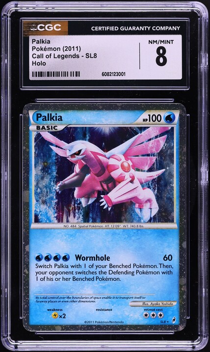 2011 Pokemon Call of Legends Holo Palkia #SL8 CGC 8 NM-MT on Fanatics Collect 2011 Pokemon Call of Legends Holo Palkia #SL8 CGC 8 NM-MT on Fanatics Collect