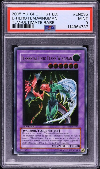 yugioh card elemental hero flame wingman - Infernal Rage - BLMR-EN012 - Secret Rare This is of Secret Rare rarity 2005 Yu-Gi-Oh! EEN 1st Ed