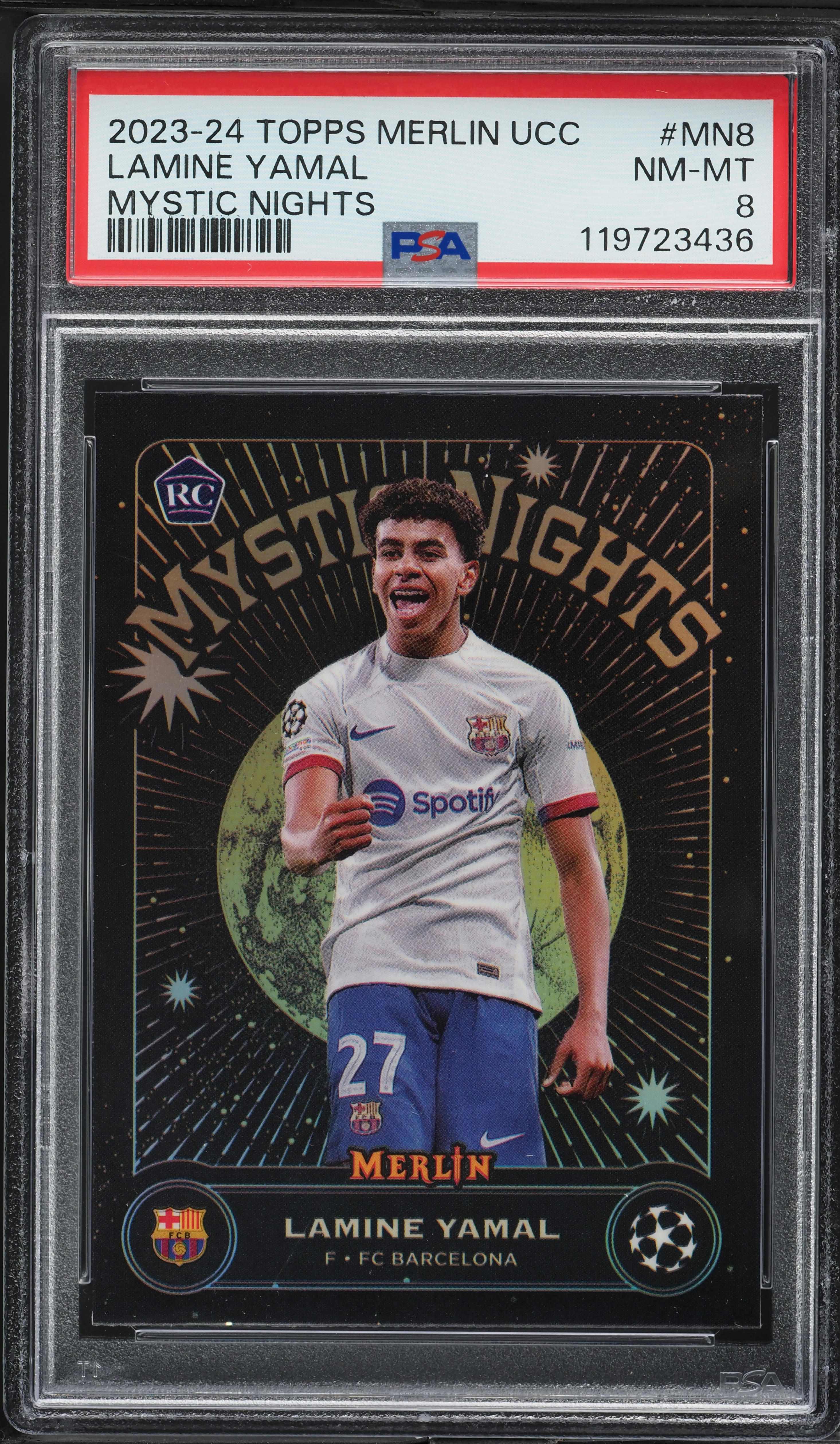 2023 Topps Merlin UEFA Club Competitions Mystic Nights Lamine