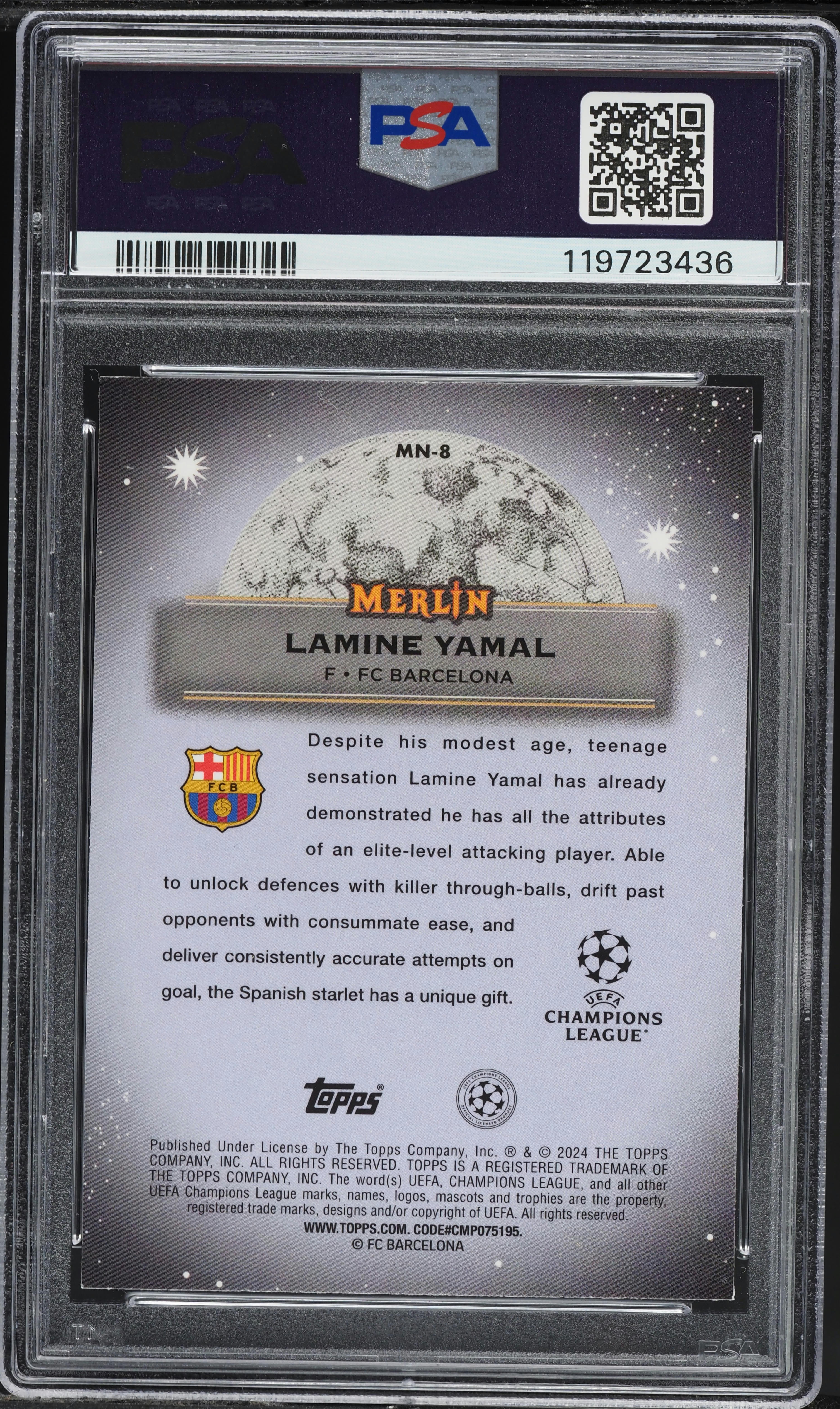 2023 Topps Merlin UEFA Club Competitions Mystic Nights Lamine