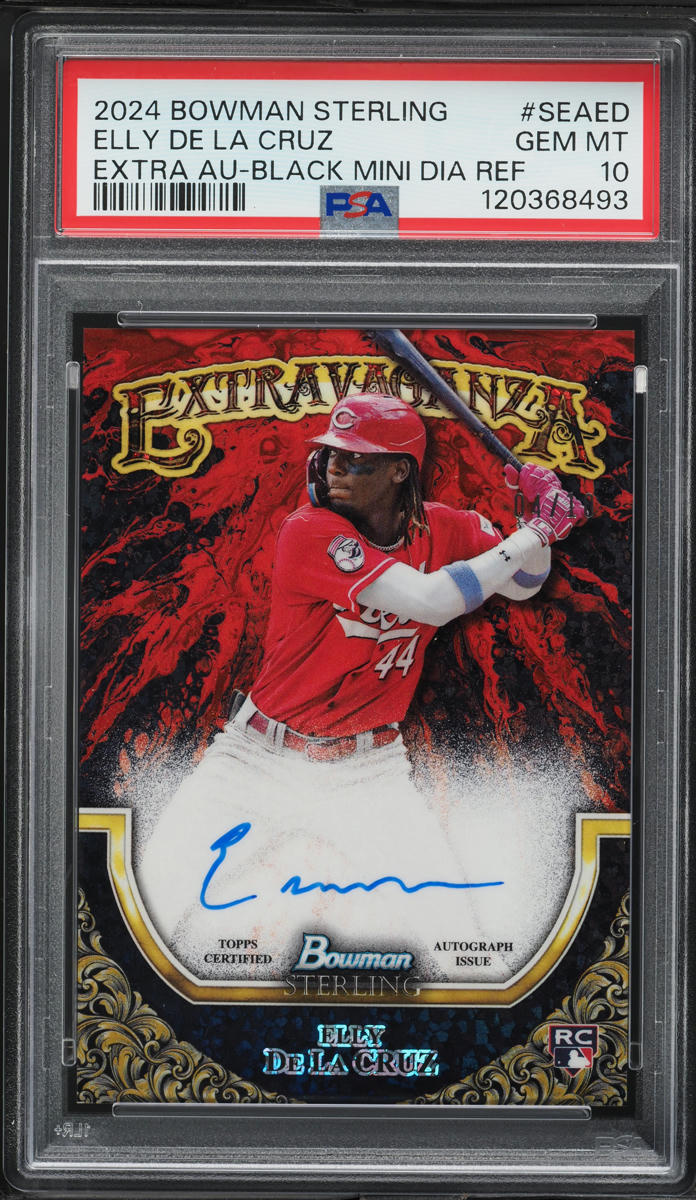 2024 Bowman Sterling Extravaganza Black Elly De La Cruz RC AUTO /10 PSA 10 GEM