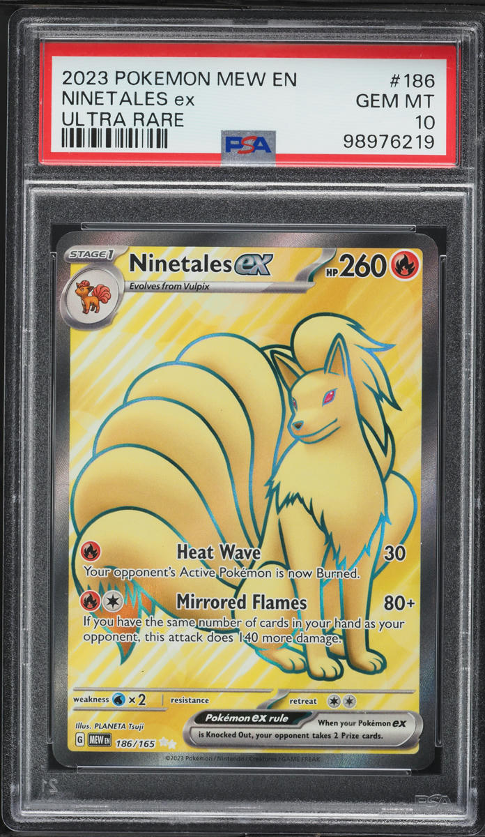 2023 Pokemon Scarlet & Violet 151 Full Art Ninetales ex #186 PSA 10 GEM MINT