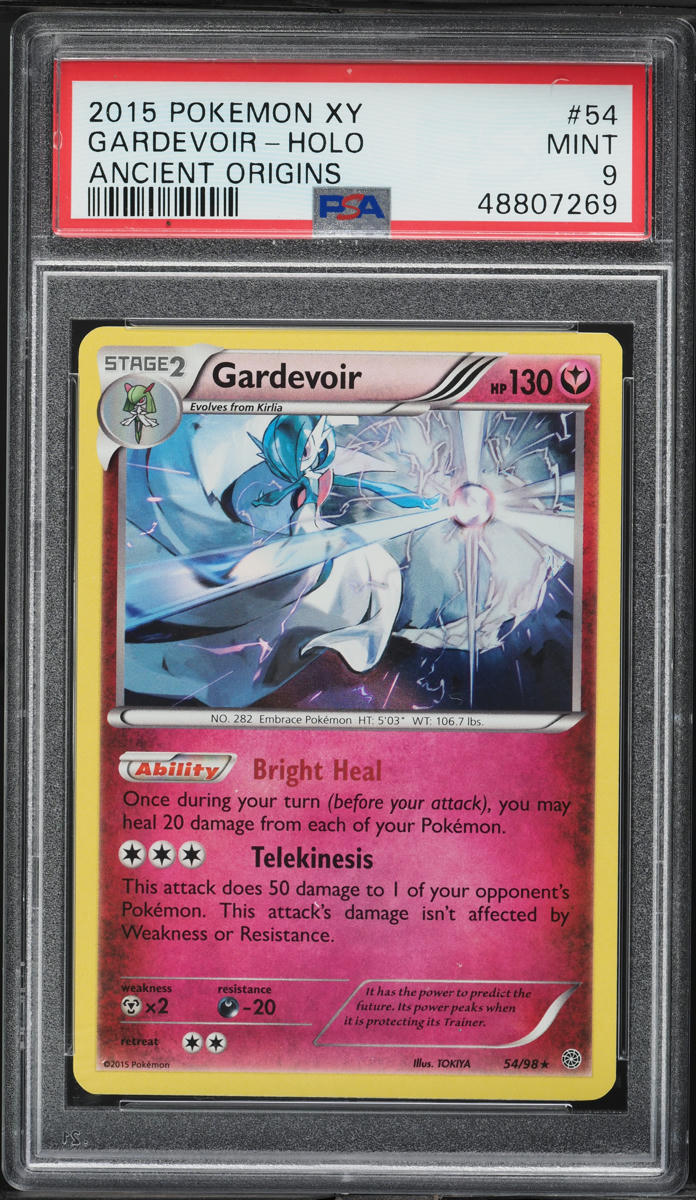 2015 Pokemon XY Ancient Origins Holo Gardevoir #54 PSA 9 MINT