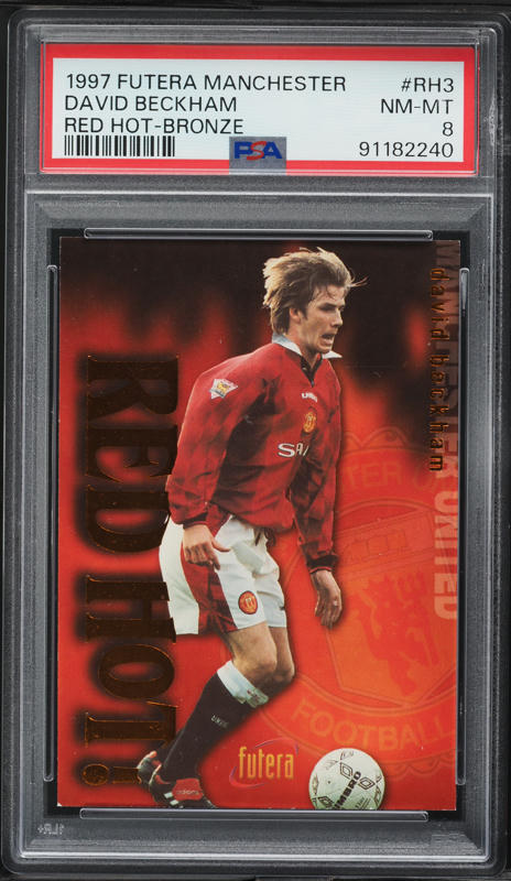 鑑定済】ベッカム Futera Platinum Greatest 鑑定済】ベッカム Futera