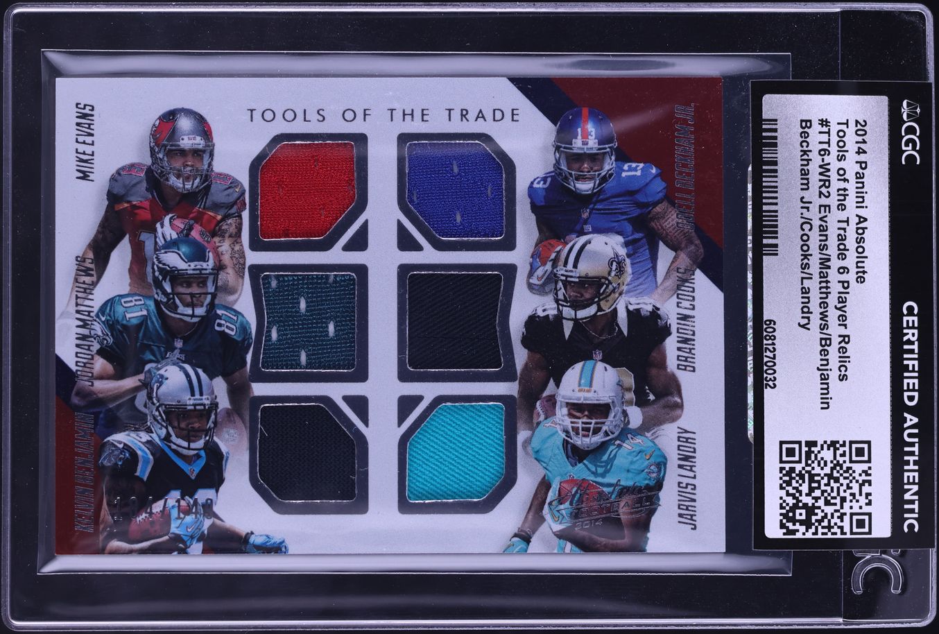 2014 Absolute Tools Of Trade 6 Player Odell Beckham Jr. ROOKIE