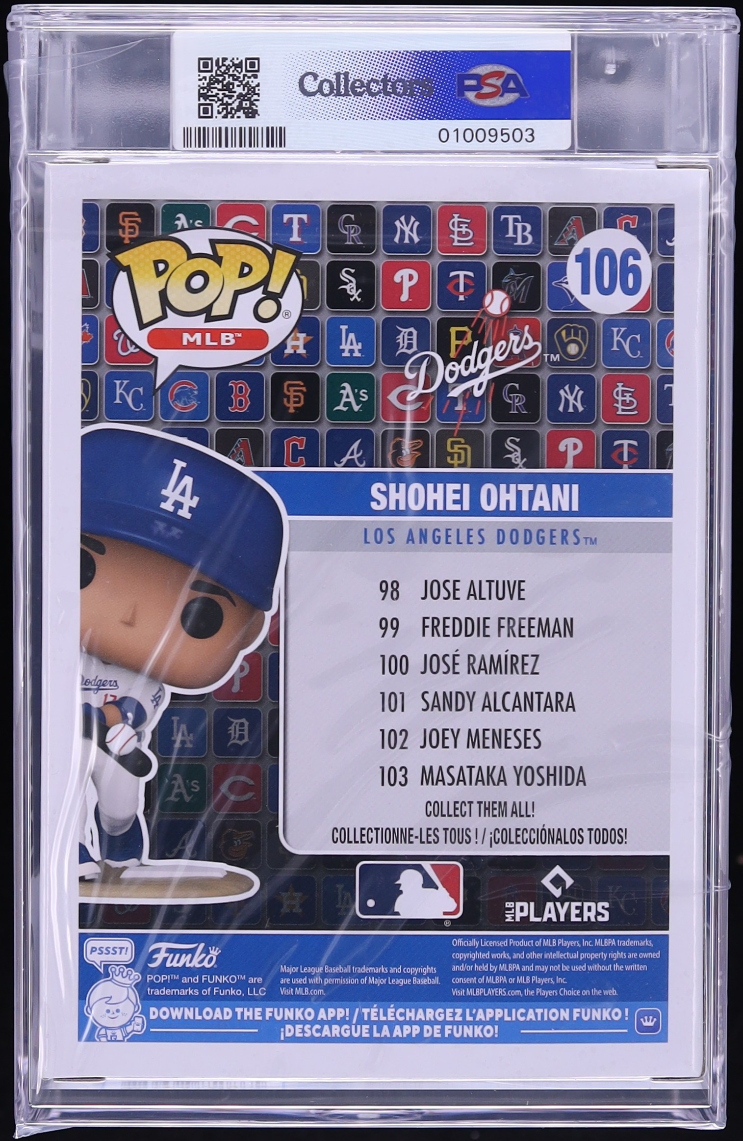2024 Funko POP! MLB Shohei Ohtani #106 PSA 8.5 NM-MT+ on Fanatics