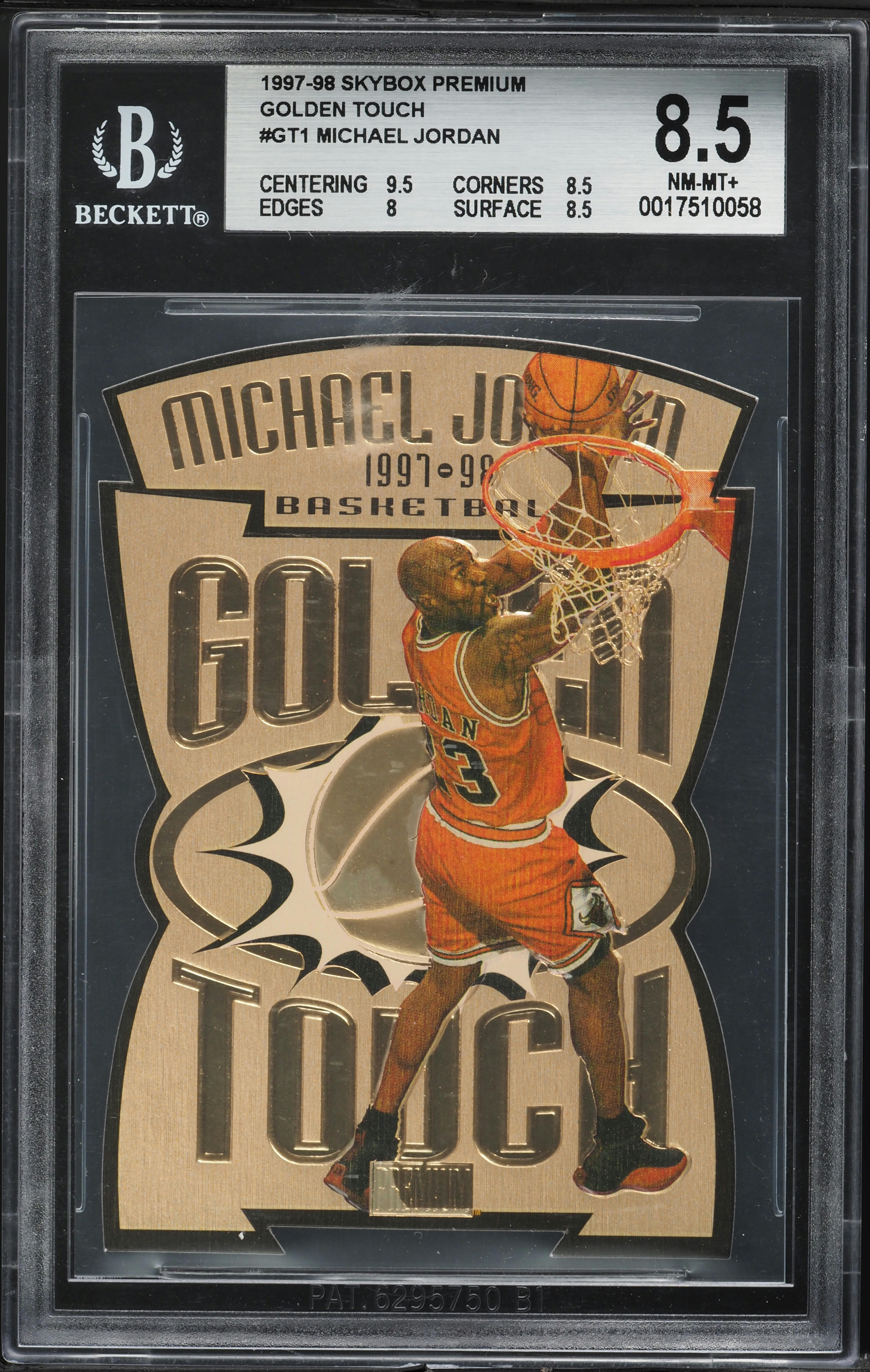 1997 Skybox Premium Golden Touch Die-Cut Michael Jordan #GT1 BGS