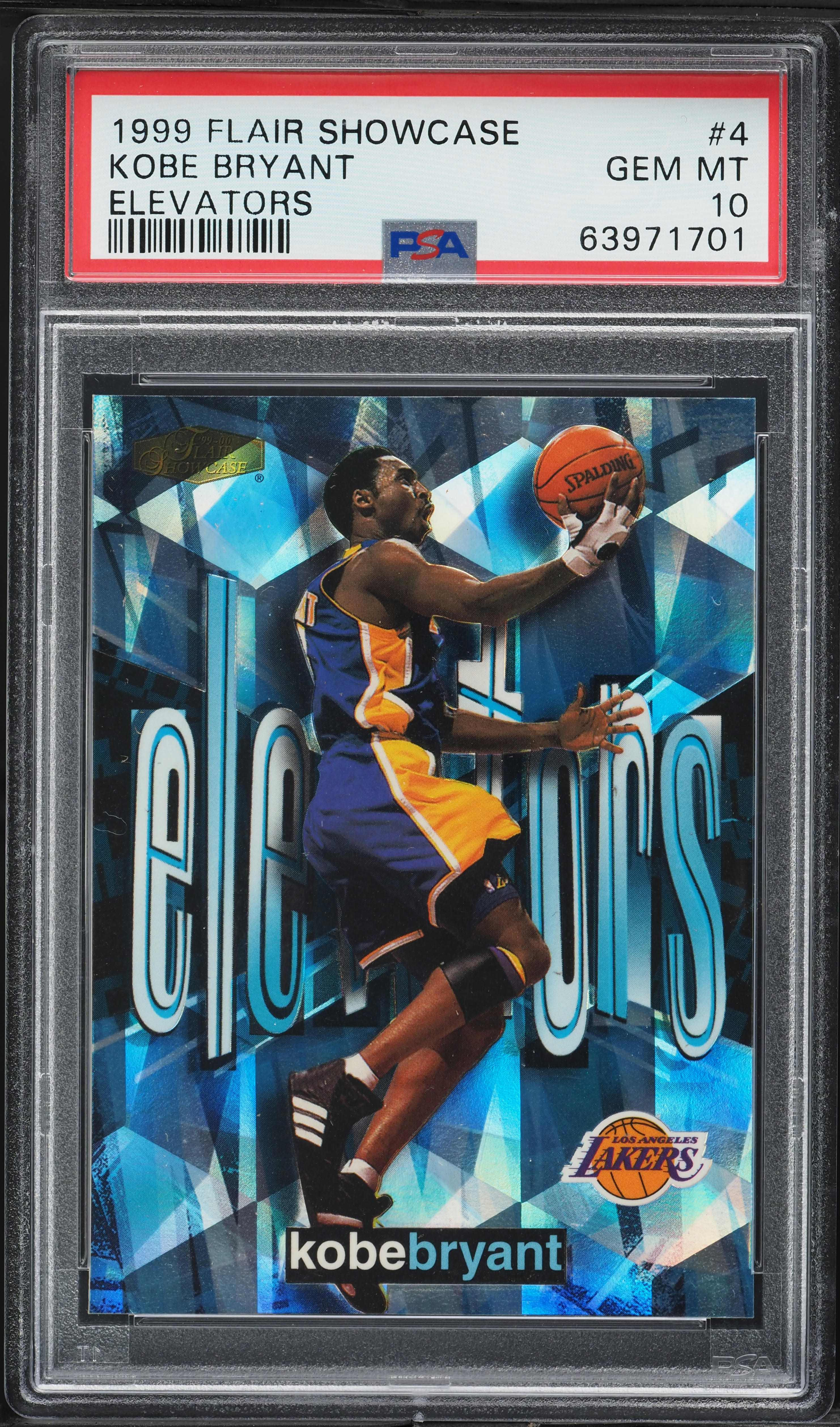 1999 Flair Showcase Elevators Kobe Bryant #4 PSA 10 GEM MINT on 