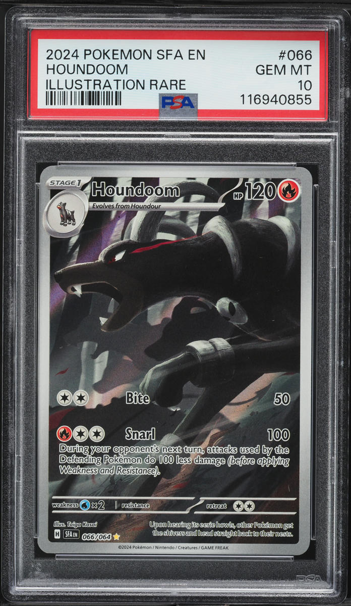 2024 Pokemon SV Shrouded Fable IR Houndoom #66 PSA 10 GEM MINT