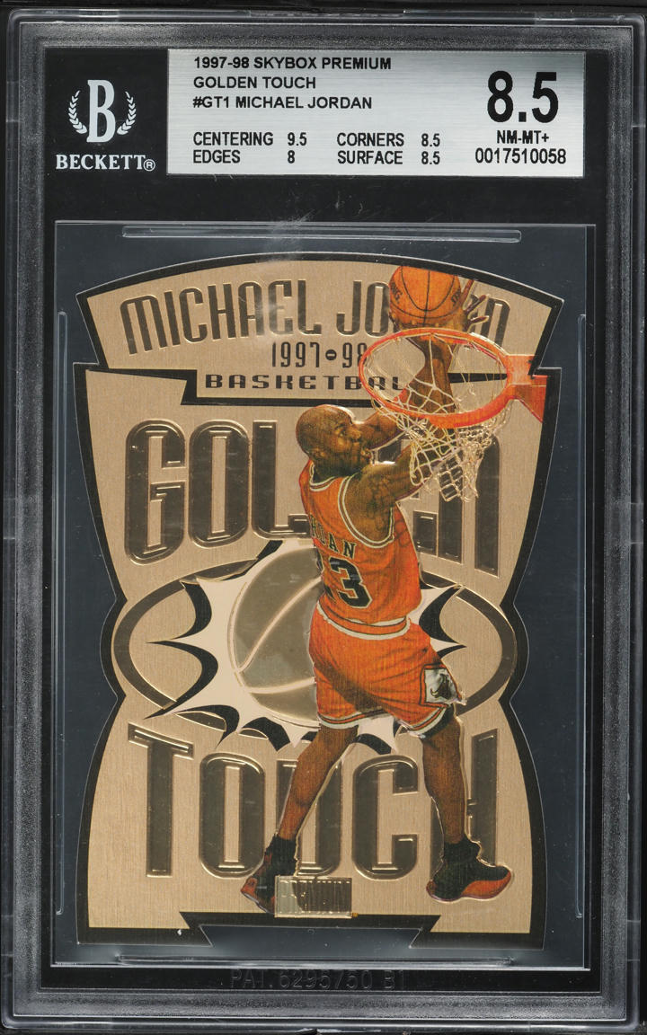 1997 Skybox Premium Golden Touch Die-Cut Michael Jordan #GT1 BGS