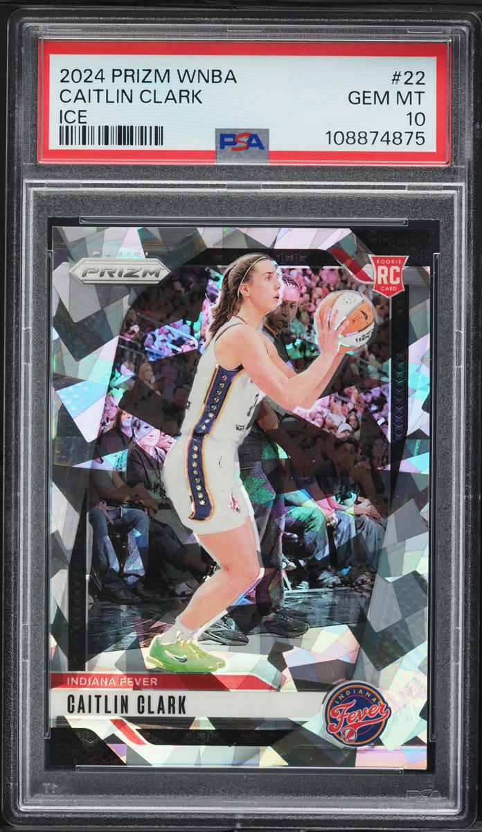 2024 Panini Prizm WNBA Ice Caitlin Clark ROOKIE #22 PSA 10 GEM MINT