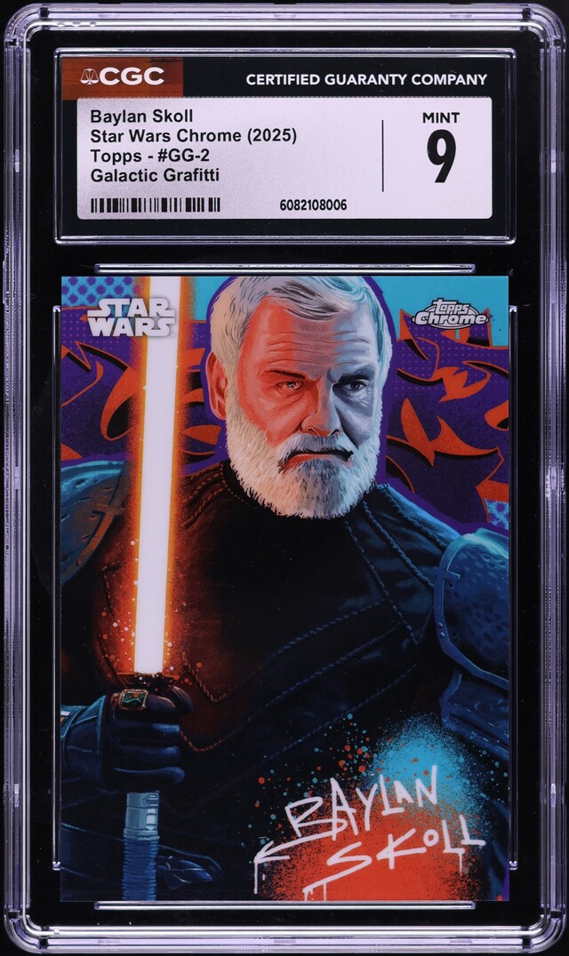 2025 Topps Chrome Star Wars Galactic Grafitti Baylan Skoll #GG-2